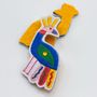 Cadeaux - Pin’s brodé "Paon" – Une touche majestueuse - PETIT POIRIER