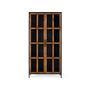 Wardrobe - 2-door display case in mango wood and metal structure - GINER Y COLOMER