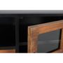 TV stands - Handmade TV cabinet with one drawer and two glass doors - GINER Y COLOMER
