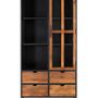 Sideboards - Showcase with 4 drawers and a glass door with metal structure - GINER Y COLOMER