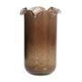 Vases - Frosted Glass Vase, Brown - MADAM STOLTZ