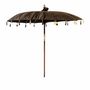 Sunshades - Parasol in mindi wood off brown colour in 185x185x260 cm - VICAL