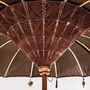 Sunshades - Parasol in mindi wood off brown colour in 185x185x260 cm - VICAL