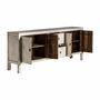 Sideboards - Sideboard in recycled pine wood off off white washed finish colour in - VICAL