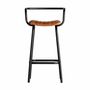 Stools - Stool in iron off brown colour in 52x49x90 cm - VICAL