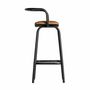 Stools - Stool in iron off brown colour in 52x49x90 cm - VICAL