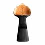 Tabourets - Tabouret en bois de suar couleur noir cassé vieilli en 50x46x112 cm - VICAL