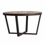 Tables basses - Table basse en bois de pin recyclé couleur marron vieilli en 80x - VICAL