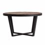 Tables basses - Table basse en bois de pin recyclé couleur marron vieilli en 80x - VICAL