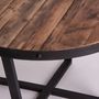 Tables basses - Table basse en bois de pin recyclé couleur marron vieilli en 80x - VICAL