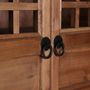 Wardrobe - Wardrobe in elm wood off brown colour in 120x55x210 cm - VICAL