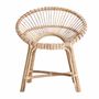 Fauteuils - Fauteuil en rotin couleur marron cassé en 74x61x85 cm - VICAL