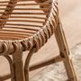 Fauteuils - Fauteuil en rotin couleur marron cassé en 74x61x85 cm - VICAL