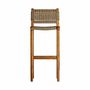 Stools - Stool in teak wood off brown colour in 46x53x111 cm - VICAL