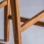 Stools - Stool in teak wood off brown colour in 46x53x111 cm - VICAL
