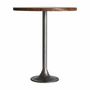 Autres tables - Table de bar en fer couleur gris cassé en 65x65x75 cm - VICAL