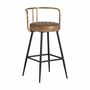 Stools - Stool in iron off brown colour in 51x50x89 cm - VICAL