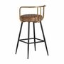 Stools - Stool in iron off brown colour in 51x50x89 cm - VICAL
