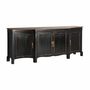 Buffets - Buffet en bois de manguier couleur noir cassé en 220x50x87 cm - VICAL