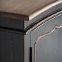 Buffets - Buffet en bois de manguier couleur noir cassé en 220x50x87 cm - VICAL