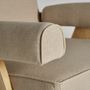 Fauteuils - Fauteuil en bois d'orme couleur marron clair de 75x80x83 cm - VICAL