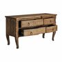 Chiffonniers - Commode en bois de manguier couleur marron cassé de 154x55x85 cm - VICAL