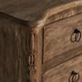 Chiffonniers - Commode en bois de manguier couleur marron cassé de 154x55x85 cm - VICAL