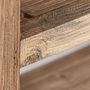 Bookshelves - Bookcase in recycled elm tree wood off brown colour in 110x45x110 cm - VICAL