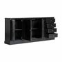 Sideboards - Sideboard in mango wood off black colour in 212x40x92 cm - VICAL