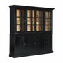 Sideboards - Sideboard in mango wood off black colour in 212x40x92 cm - VICAL