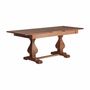 Tables Salle à Manger - Table à manger en bois de manguier couleur marron cassé en 200x100x79 cm - VICAL