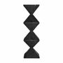 Other tables - Pedestal in recycled pine wood off black colour in 34x34x116 cm - VICAL