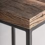 Tables basses - Table basse en bois de récupération couleur marron cassé en 70x70x36 cm - VICAL