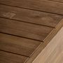 Coffee tables - Coffee table in railway wood off brown natural colour in 80x80x25 cm - VICAL