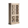 Bibliothèques - Vitrine en bois d'orme couleur marron cassé de 112x41x205 cm - VICAL