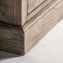 Bibliothèques - Vitrine en bois d'orme couleur marron cassé de 112x41x205 cm - VICAL