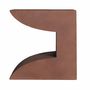Autres tables - Table d'appoint en béton couleur marron cassé de 48x41x55 cm - VICAL