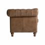 Canapés - Canapé en cuir couleur camel 215x82x74 cm - VICAL