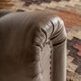 Canapés - Canapé en cuir couleur camel 215x82x74 cm - VICAL
