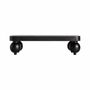 Coffee tables - Coffee table in mango wood off black colour in 150x60x40 cm - VICAL