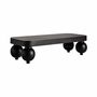 Coffee tables - Coffee table in mango wood off black colour in 150x60x40 cm - VICAL
