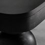 Coffee tables - Coffee table in mango wood off black colour in 150x60x40 cm - VICAL
