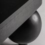 Coffee tables - Coffee table in mango wood off black colour in 150x60x40 cm - VICAL