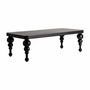 Dining Tables - Dining table in mango wood off black colour in 255x120x79 cm - VICAL