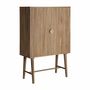 Armoires - Armoire en bois de manguier couleur marron cassé en 100x45x150 cm - VICAL