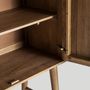 Armoires - Armoire en bois de manguier couleur marron cassé en 100x45x150 cm - VICAL