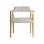 Chairs - Chair in ash wood off light brown colour in 59x57x74 cm - VICAL