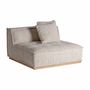 Canapés - Module canapé central en polyester coloris beige marbré en 122x122x - VICAL