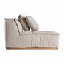 Canapés - Module canapé central en polyester coloris beige marbré en 122x122x - VICAL