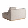 Canapés - Module canapé central en polyester coloris beige marbré en 122x122x - VICAL